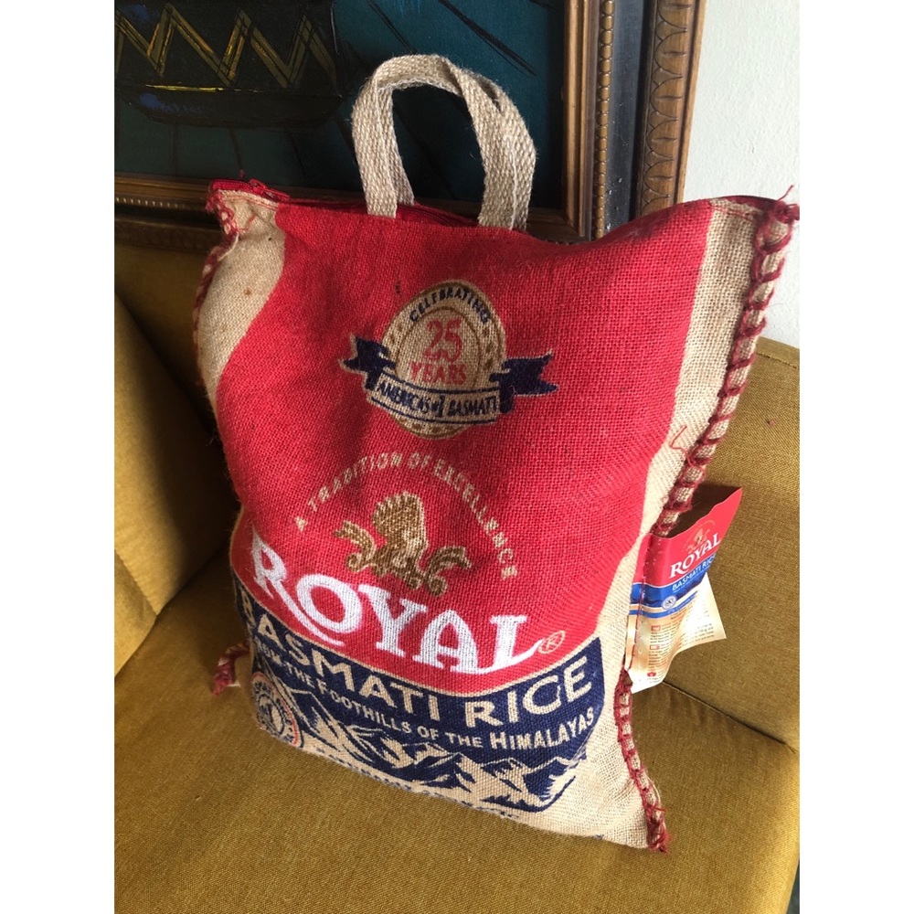 Basmati Rice burlap-Bag - Picture 3 of 6